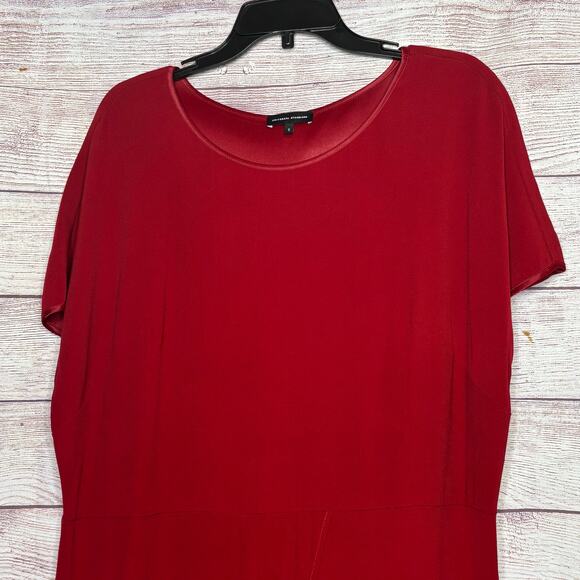 Universal Standard Adda Short Sleeve Luxe Long Tunic Scoop Neckline Dress Size S - Picture 13 of 15